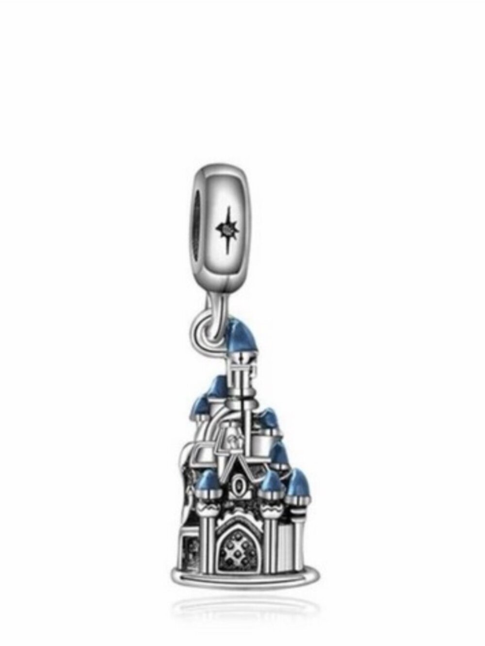 Blue Castle Dangle Charm Pendant - Women Jewelry